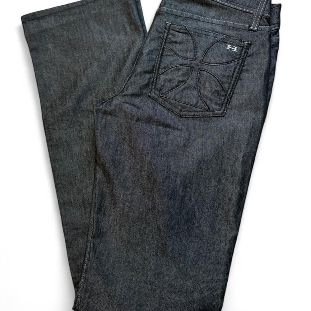 Habitual Jeans Womens Size 30 Bootcut Stretch Blue Denim Made in USA Dark Wash